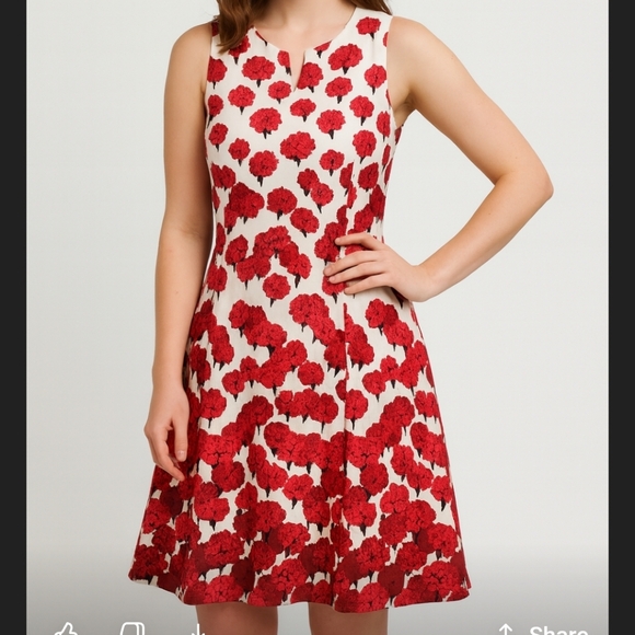 long tall sally Dresses & Skirts - Long Tall Sally Elegant Sleeveless Floral Dress - 8